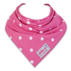 Skibz Original Bandana Bib, Polka Dot Pink